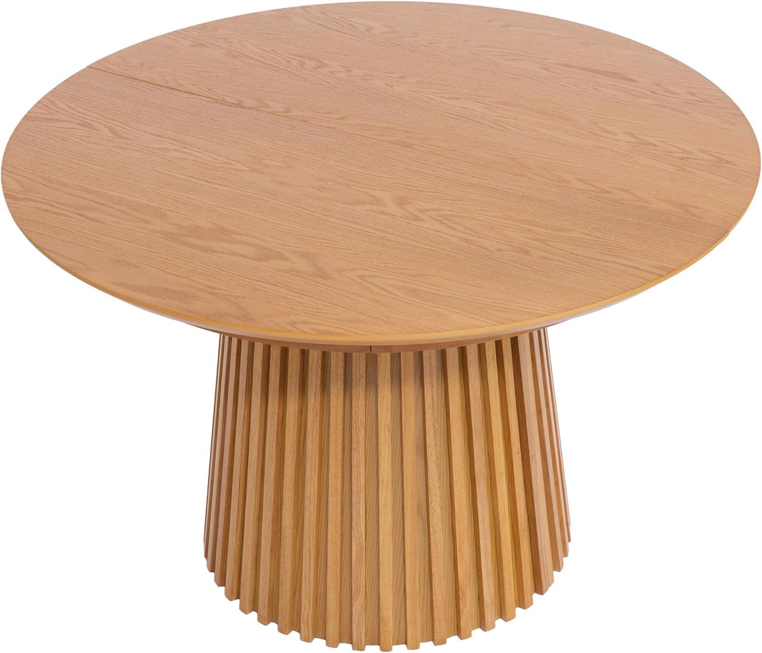 image:imageChristopher Knight Home Bami 4778 Extendable Dining Room Table for 48 People Oval Wooden Expandable Kitchen Table with Pedestal Base Vintage Dinner Table for Dining RoomKitchen BrownNatural