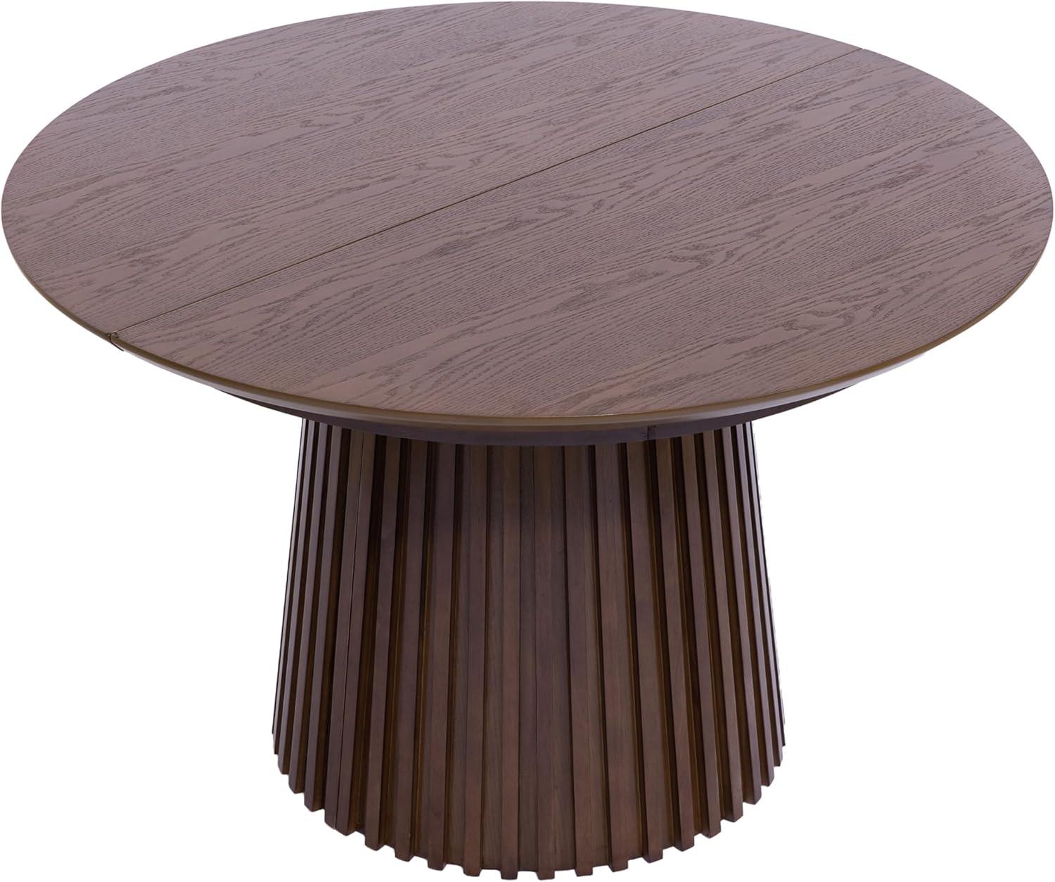 image:imageChristopher Knight Home Bami 4778 Extendable Dining Room Table for 48 People Oval Wooden Expandable Kitchen Table with Pedestal Base Vintage Dinner Table for Dining RoomKitchen BrownBrown