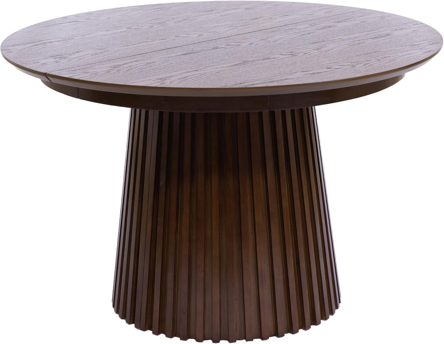 image:imageChristopher Knight Home Bami 4778 Extendable Dining Room Table for 48 People Oval Wooden Expandable Kitchen Table with Pedestal Base Vintage Dinner Table for Dining RoomKitchen BrownBrown