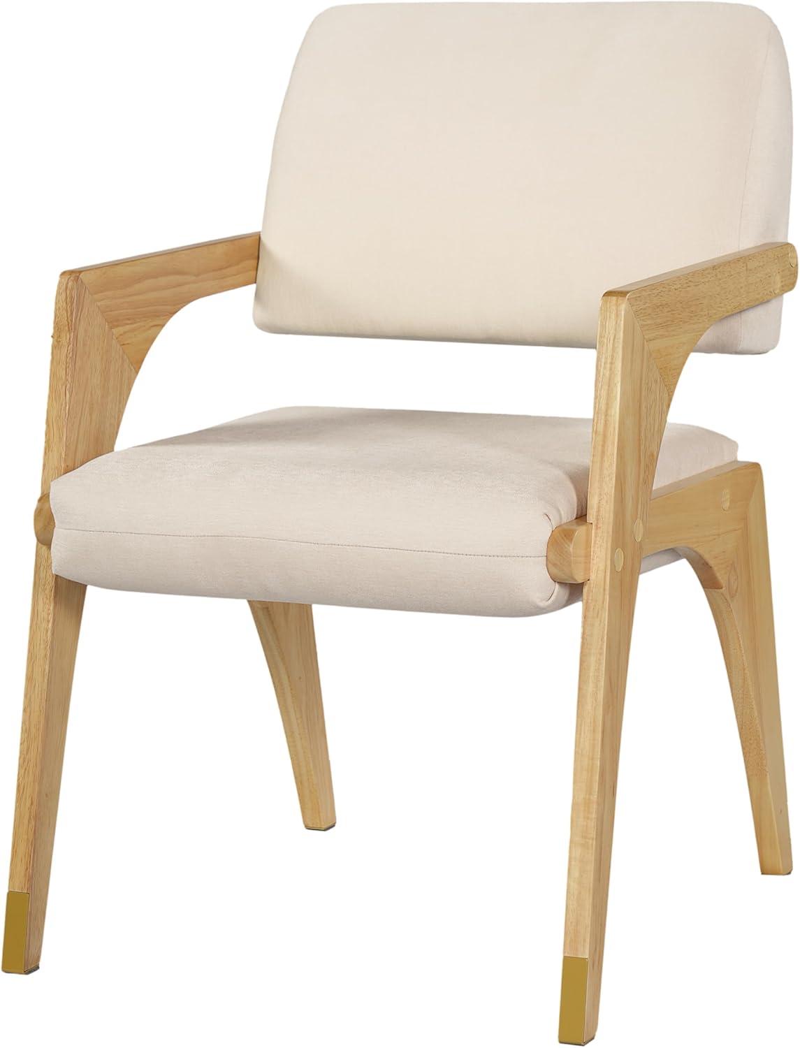 image:imageChristopher Knight Home Colin Upholstered Dining Chairs Set of 2 Modern Kitchen Side Chair Rubberwood Dining Room Chair Extra Seat for Living Room WalnutBeigeNaturalbeige