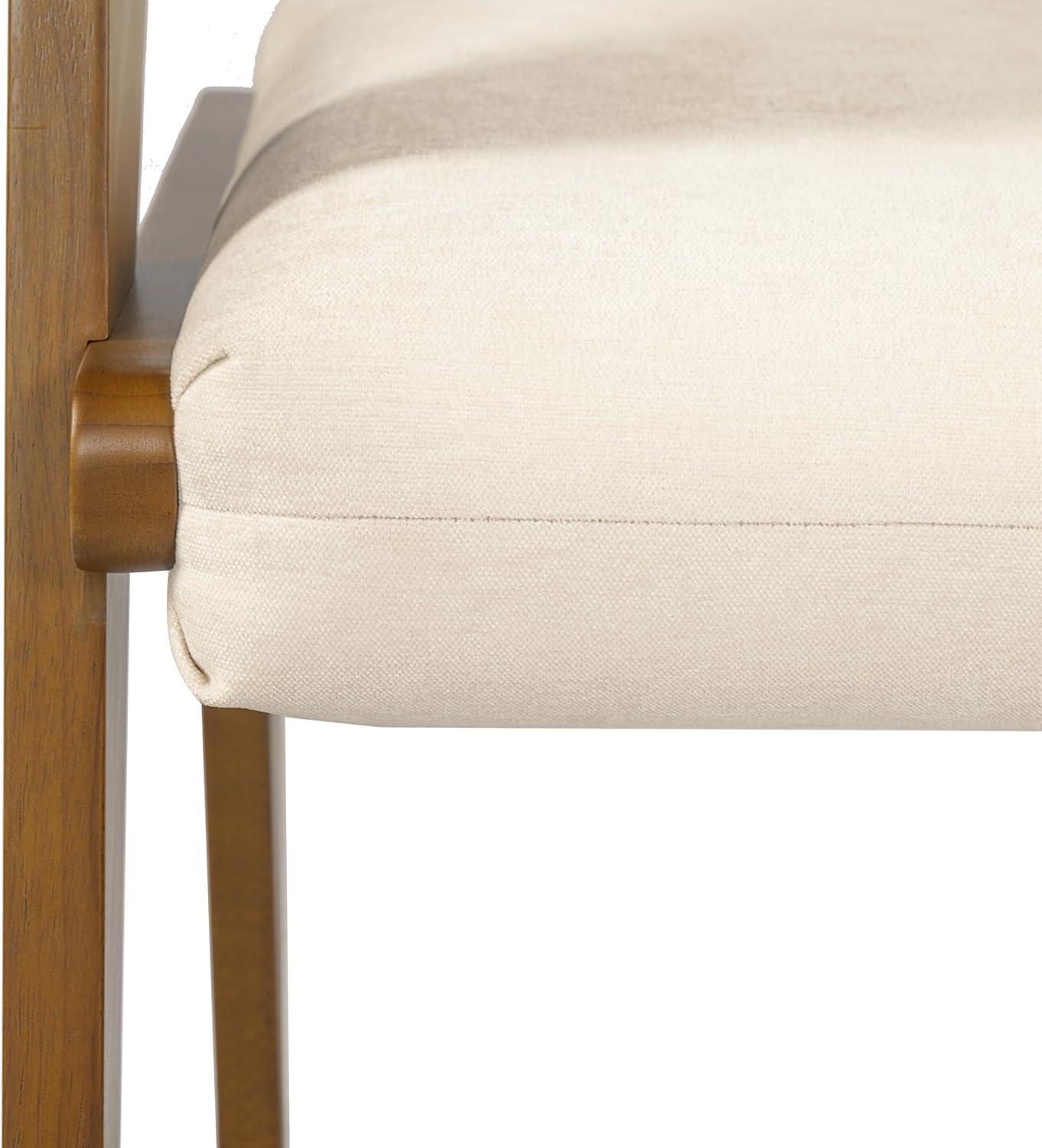 image:imageChristopher Knight Home Colin Upholstered Dining Chairs Set of 2 Modern Kitchen Side Chair Rubberwood Dining Room Chair Extra Seat for Living Room WalnutBeigeWalnutbeige