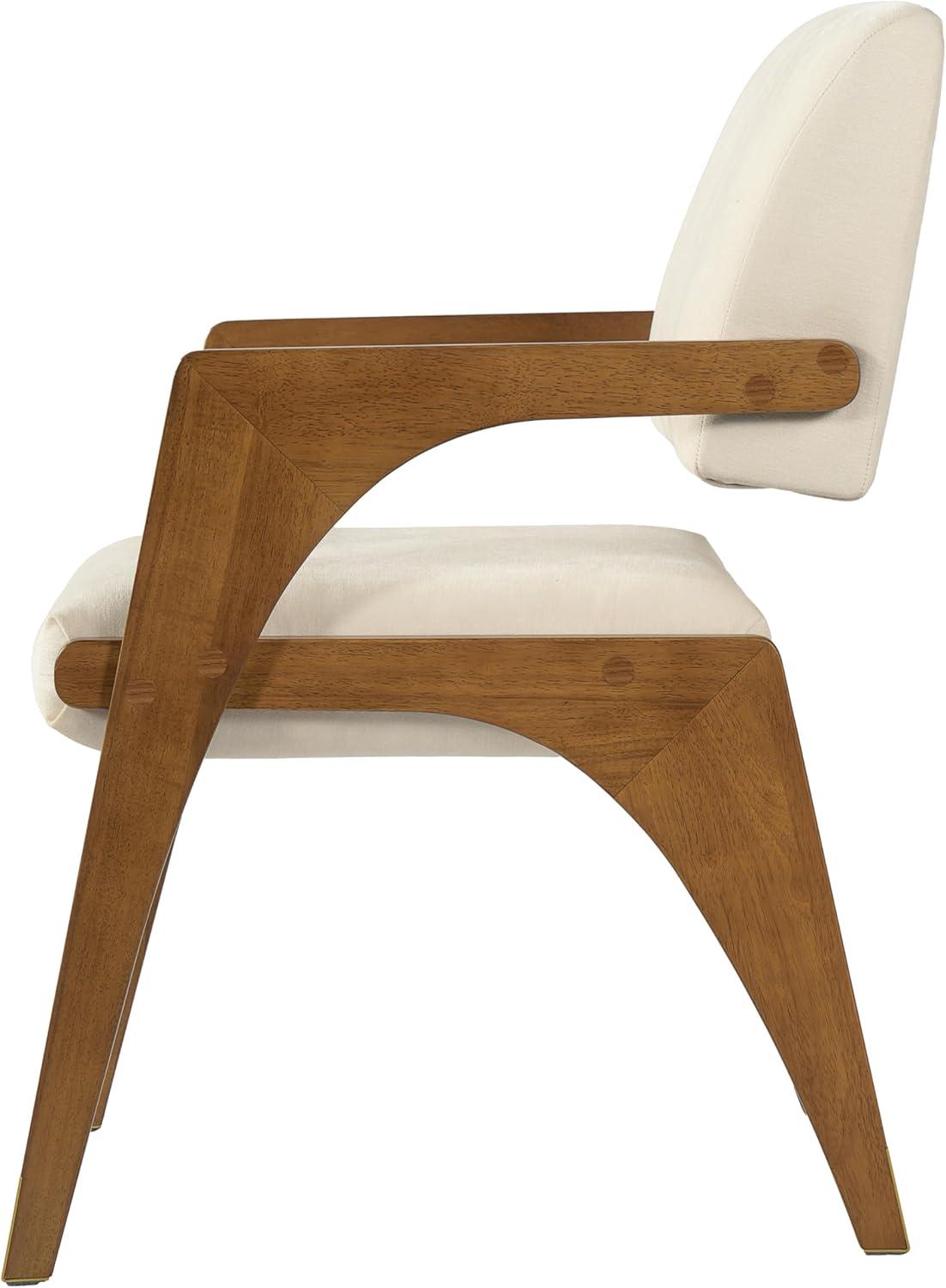 image:imageChristopher Knight Home Colin Upholstered Dining Chairs Set of 2 Modern Kitchen Side Chair Rubberwood Dining Room Chair Extra Seat for Living Room WalnutBeigeWalnutbeige