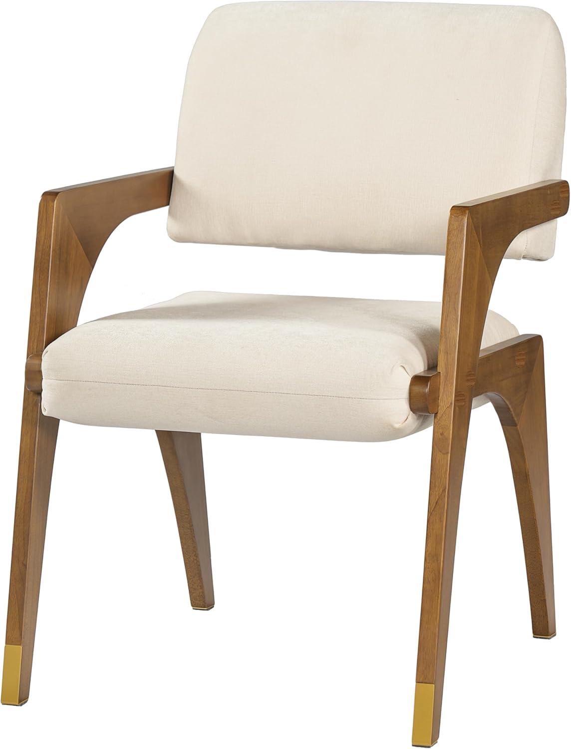 image:imageChristopher Knight Home Colin Upholstered Dining Chairs Set of 2 Modern Kitchen Side Chair Rubberwood Dining Room Chair Extra Seat for Living Room WalnutBeigeWalnutbeige