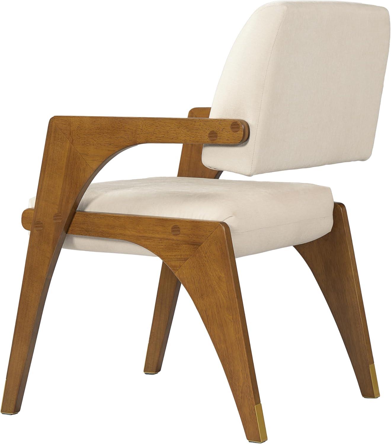 image:imageChristopher Knight Home Colin Upholstered Dining Chairs Set of 2 Modern Kitchen Side Chair Rubberwood Dining Room Chair Extra Seat for Living Room WalnutBeigeWalnutbeige