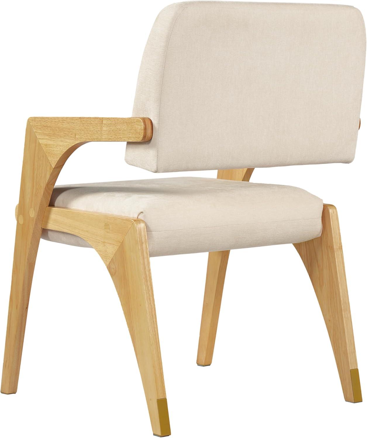 image:imageChristopher Knight Home Colin Upholstered Dining Chairs Set of 2 Modern Kitchen Side Chair Rubberwood Dining Room Chair Extra Seat for Living Room WalnutBeigeNaturalbeige