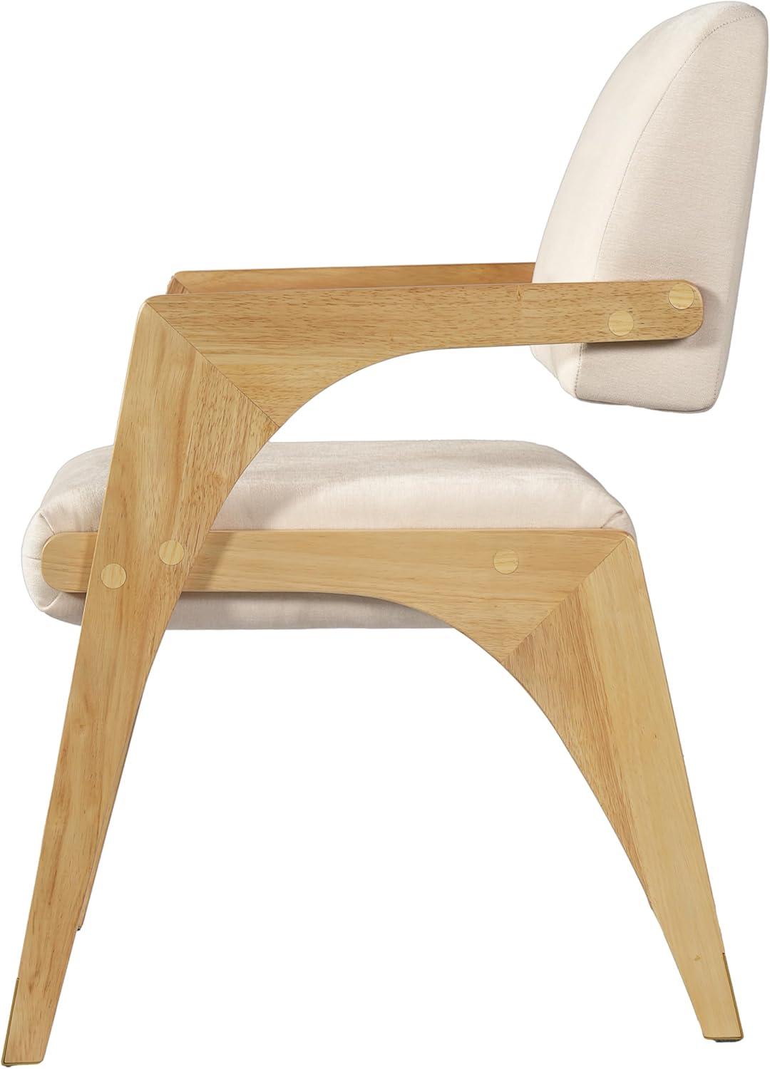 image:imageChristopher Knight Home Colin Upholstered Dining Chairs Set of 2 Modern Kitchen Side Chair Rubberwood Dining Room Chair Extra Seat for Living Room WalnutBeigeNaturalbeige