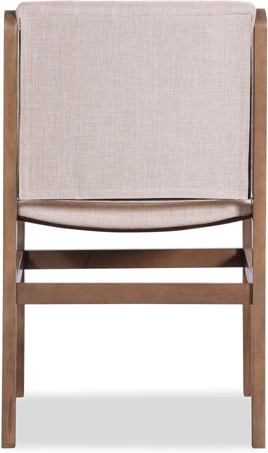 image:imageChristopher Knight Home Dash Rubber Wood Dining Chairs Set of 4 Modern Upholstered Dining Chairs Armless Kitchen Chairs Dining Room Living Room Accent Chair for Extra Seat Light NaturalBeigeWalnutbeige