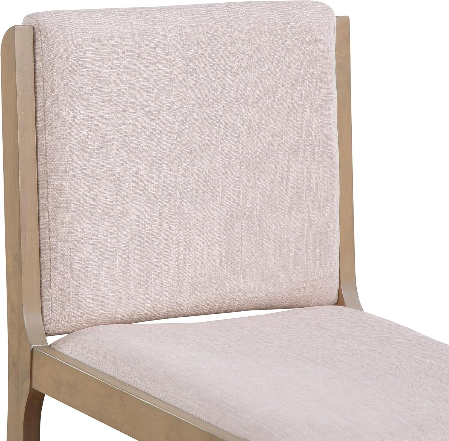 image:imageChristopher Knight Home Dash Rubber Wood Dining Chairs Set of 4 Modern Upholstered Dining Chairs Armless Kitchen Chairs Dining Room Living Room Accent Chair for Extra Seat Light NaturalBeigeLight Naturalbeige