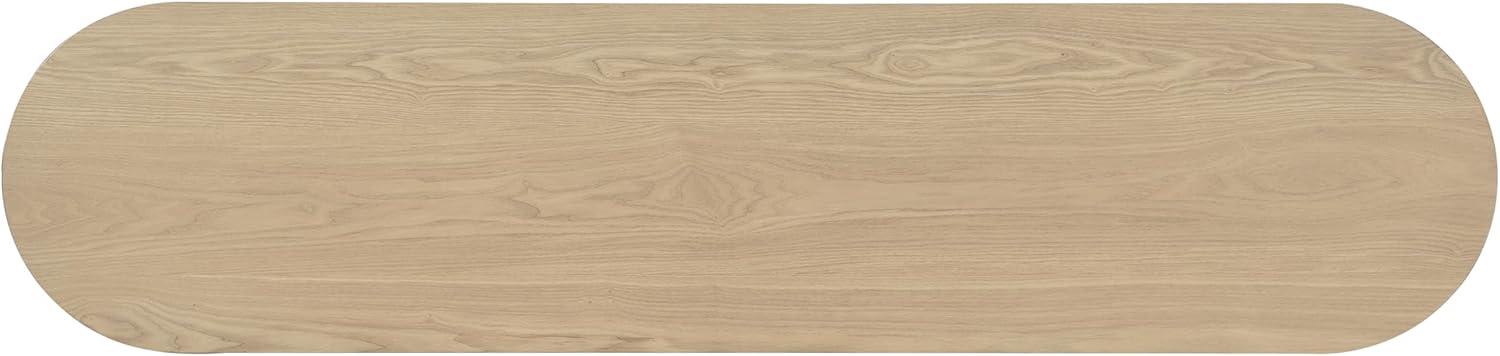 image:imageChristopher Knight Home Dory 64 Long Oval Kitchen Bar Table for Home KitchenDining Room Sturdy Wooden Counter Height Pub Table with Double Pedestal Base Modern Console Table WalnutLight Ash