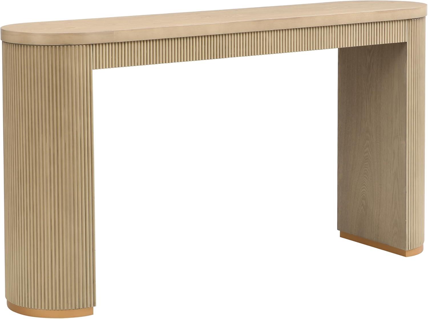 image:imageChristopher Knight Home Dory 64 Long Oval Kitchen Bar Table for Home KitchenDining Room Sturdy Wooden Counter Height Pub Table with Double Pedestal Base Modern Console Table WalnutLight Ash