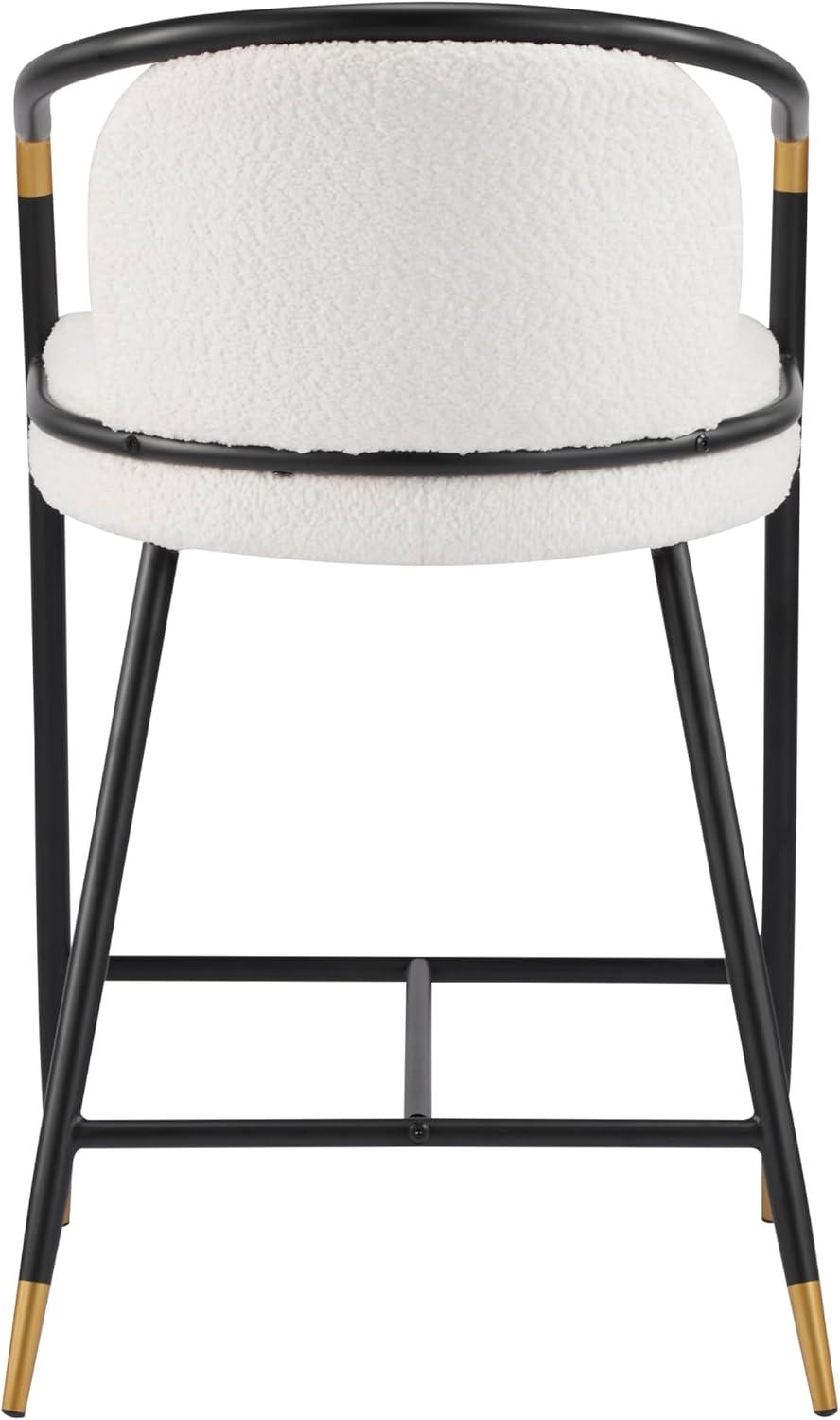 image:imageChristopher Knight Home Elle 5 Piece Bar Table And Chairs Set For 4 Modern Counter Height Table And Chairs Set For KitchenDining Room Boucle Upholstered Counter Stools with Metal Frame BlackBeigeBlackbeige
