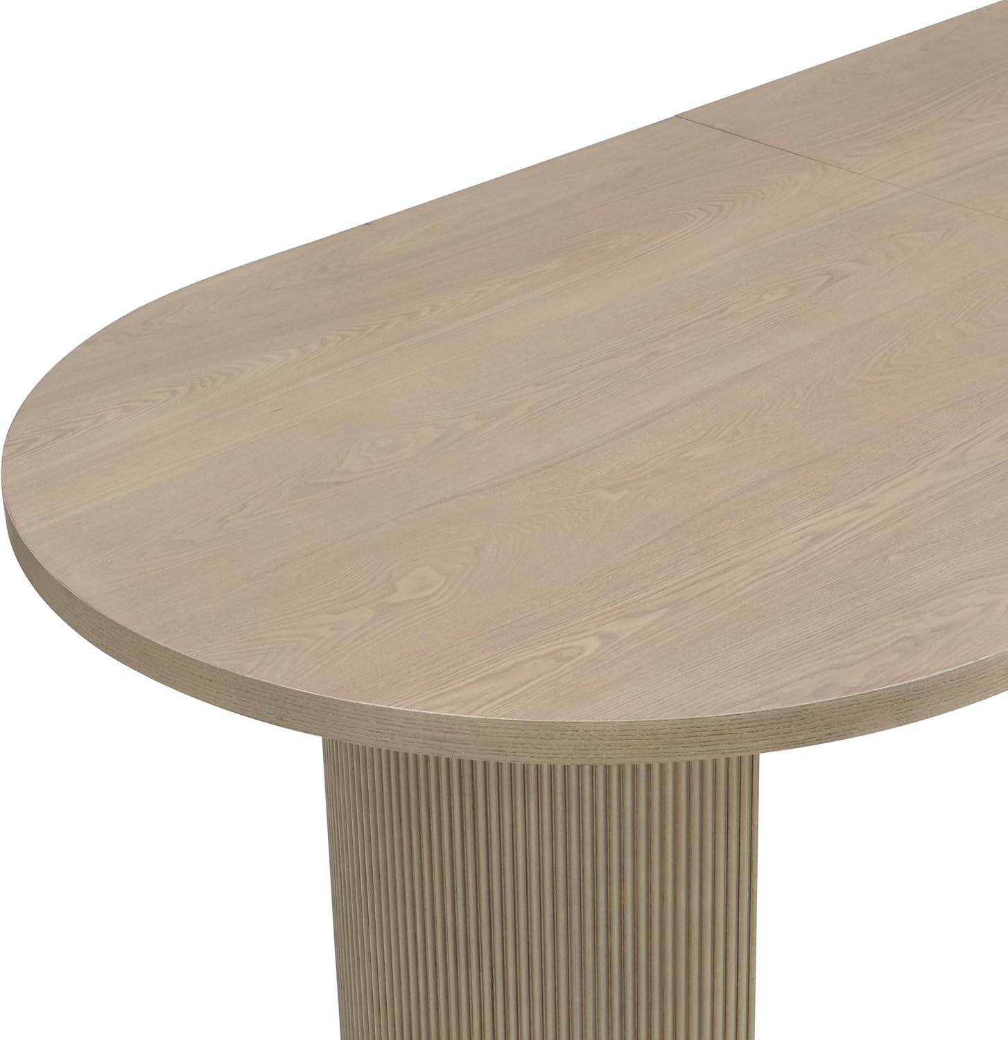 image:imageChristopher Knight Home Inmax Modern Dining Table Set for 6 Oval Kitchen Table and Dining Chairs Set of 6 Rubberwood Dining Room Table Set for 6 Light BeigeLight AshLight Beigelight Ash
