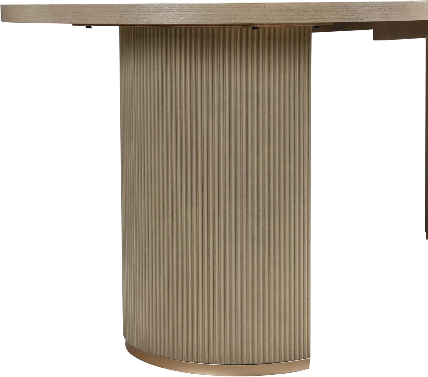 image:imageChristopher Knight Home Inmax Modern Dining Table Set for 6 Oval Kitchen Table and Dining Chairs Set of 6 Rubberwood Dining Room Table Set for 6 Light BeigeLight AshLight Beigelight Ash