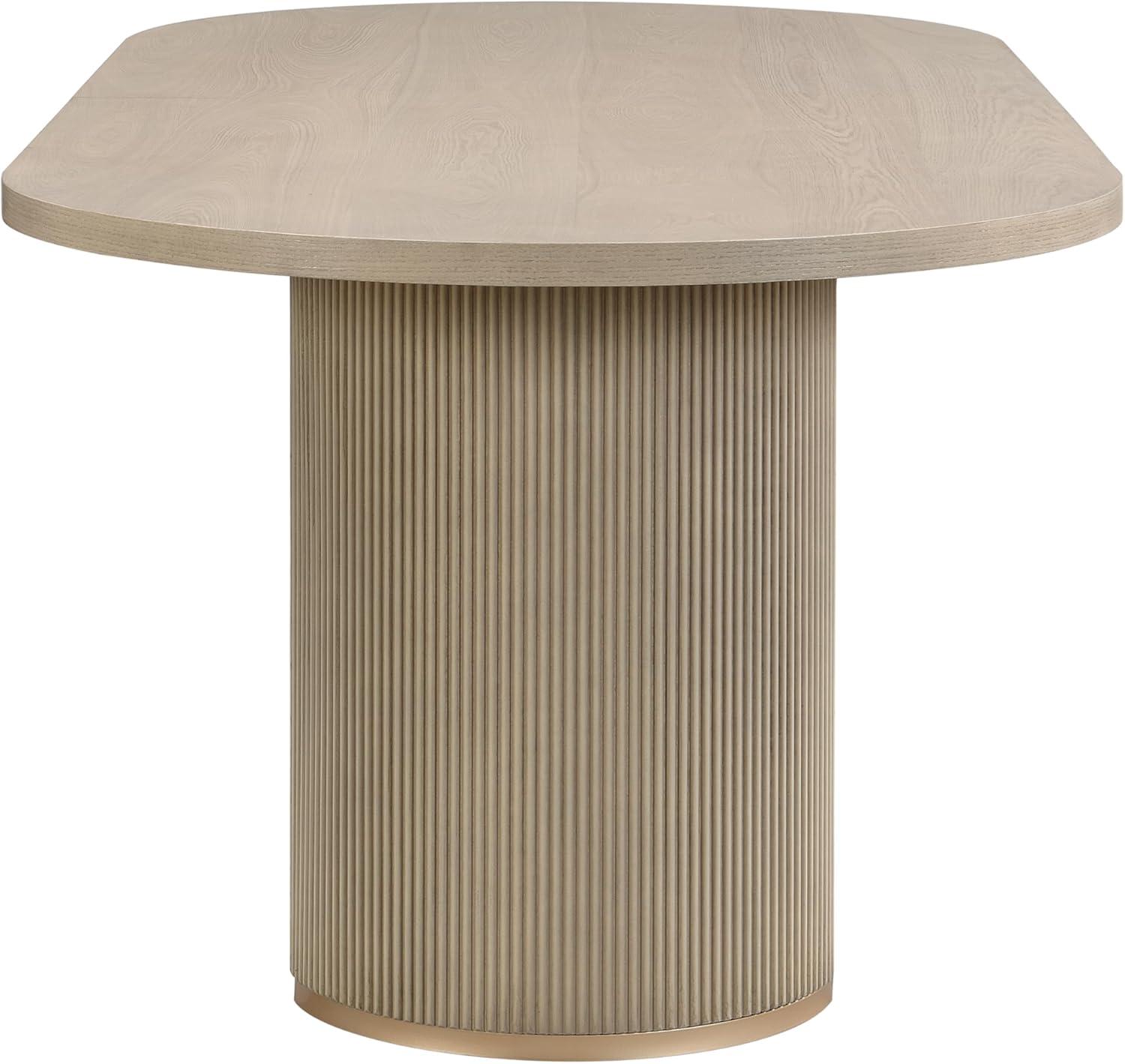 image:imageChristopher Knight Home Inmax Modern Dining Table Set for 6 Oval Kitchen Table and Dining Chairs Set of 6 Rubberwood Dining Room Table Set for 6 Light BeigeLight AshLight Beigelight Ash