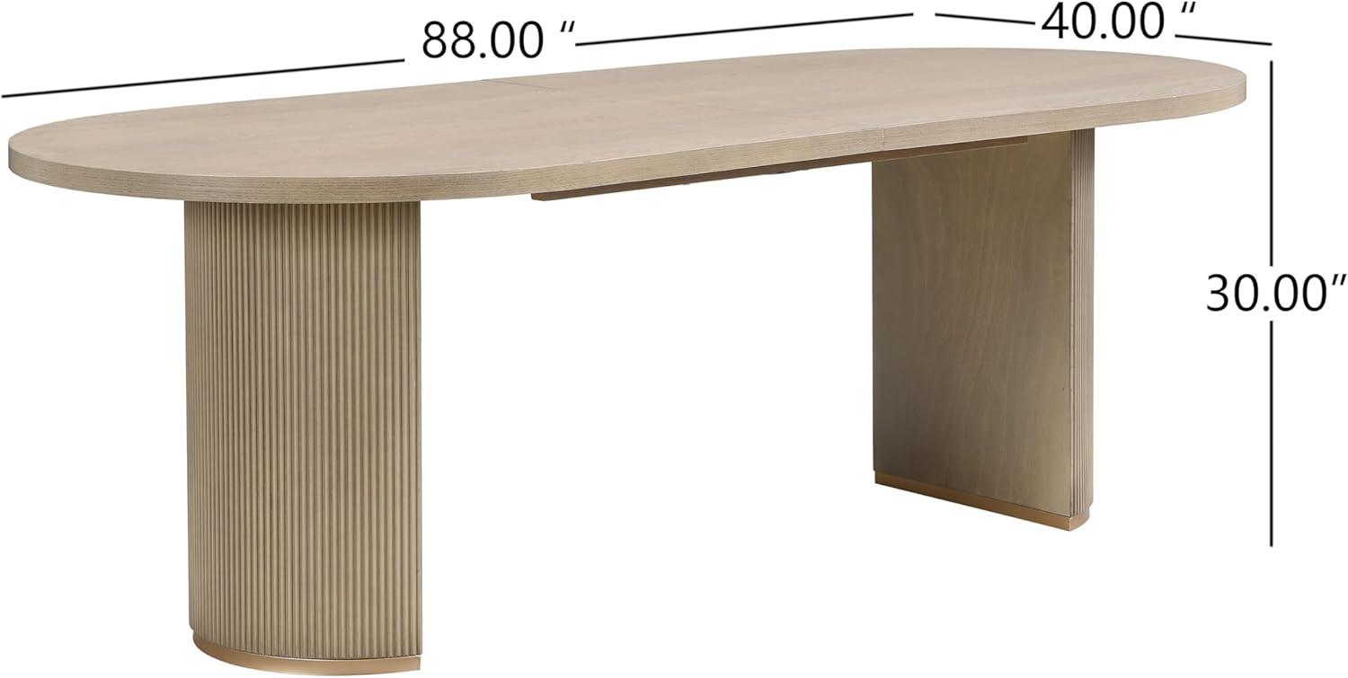 image:imageChristopher Knight Home Inmax Modern Dining Table Set for 6 Oval Kitchen Table and Dining Chairs Set of 6 Rubberwood Dining Room Table Set for 6 Light BeigeLight AshLight Beigelight Ash