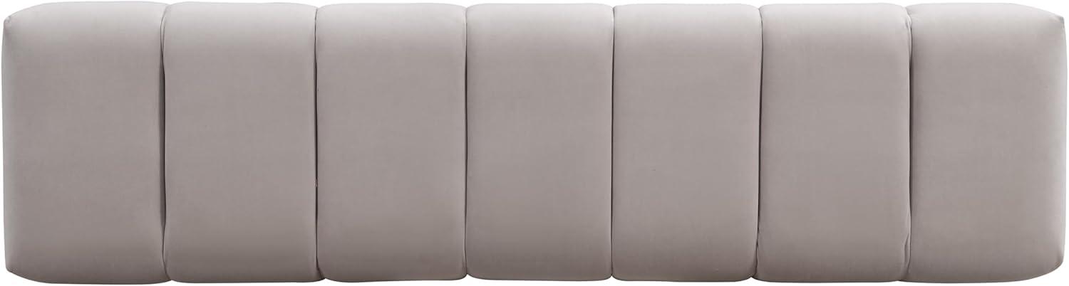 image:imageChristopher Knight Home Manila 64 Boucle Dining Bench Upholstered Ottoman Bench Rectangular Dining Seat Spacious Seating Long Footstool for Living Room Dining Room No Assembly Needed GreenLight Gray