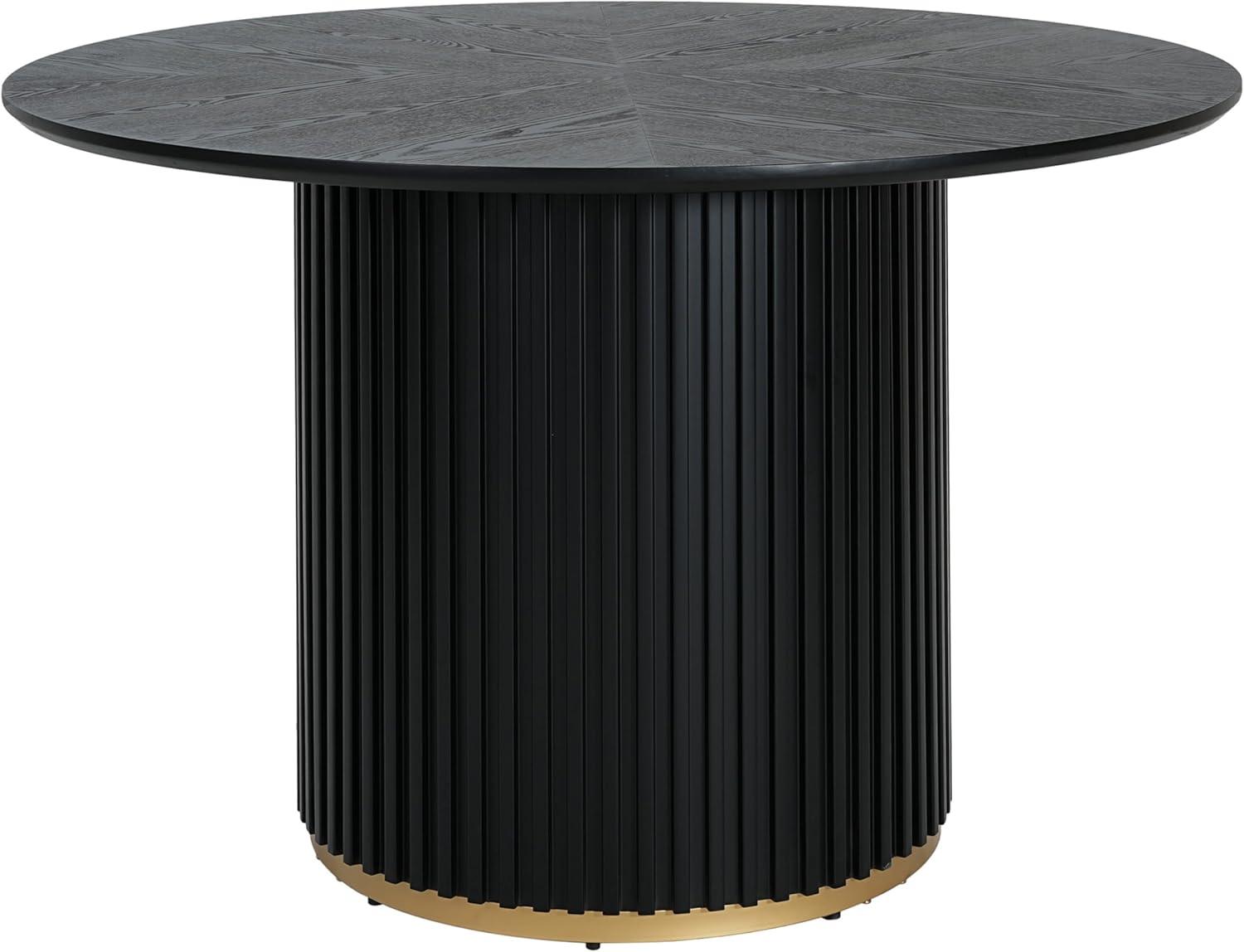 image:imageChristopher Knight Home Mary 5 Piece Dining Table Set for 4 Wooden Dining Set with Pedestal Round Table and Upholstered Arm Chairs Modern Kitchen and Dining Room Furniture BeigeLight AshNaturalLight Brownespressoblack