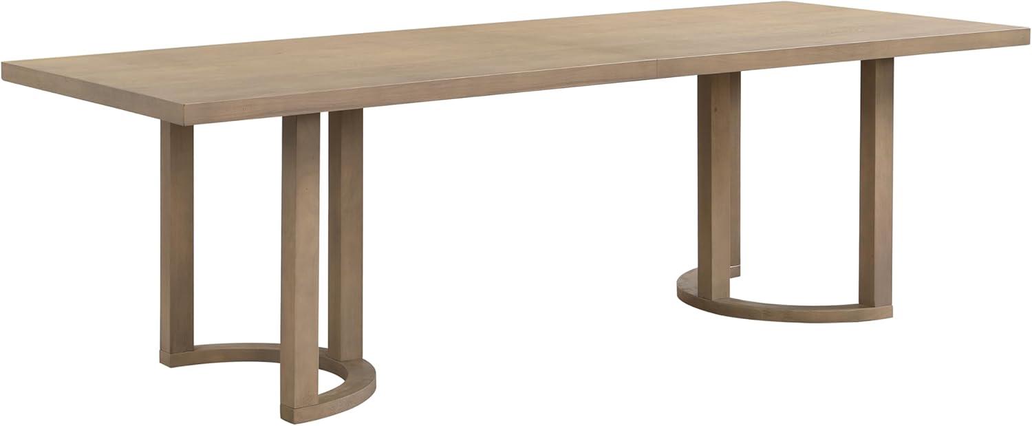 image:imageChristopher Knight Home Maya 7 Piece Dining Table Set For 6 Wooden Table With Ushaped Trestle Base And Upholstered Arm Chairs Modern Dining Set For Kitchen And Dining Room FurnitureBeigeLight Ash