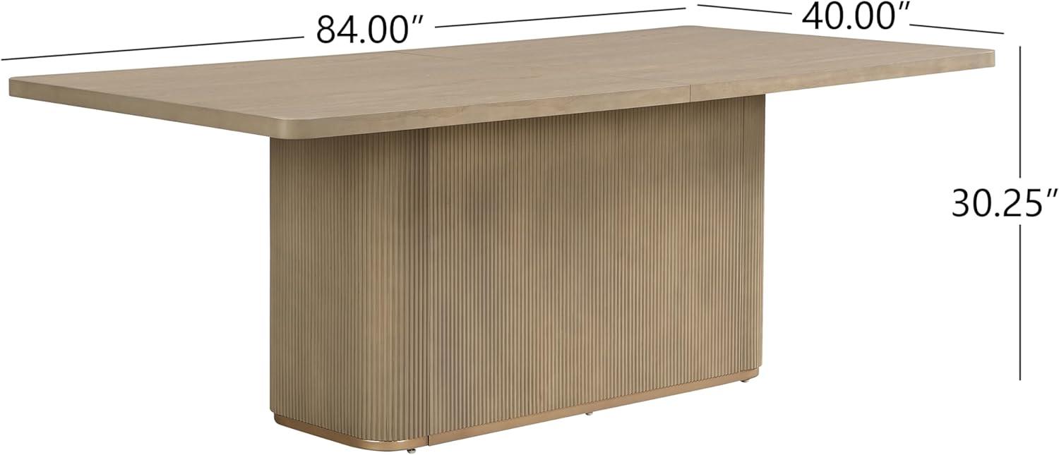 image:imageChristopher Knight Home Scout Modern Dining Table Set for 6 Rectangular Kitchen Table and Dining Chairs Set of 6 Rubberwood Dining Room Table Set for 6 Light BrownEspressoLight Beigenatural