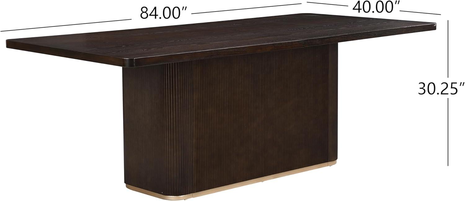 image:imageChristopher Knight Home Scout Modern Dining Table Set for 6 Rectangular Kitchen Table and Dining Chairs Set of 6 Rubberwood Dining Room Table Set for 6 Light BrownEspressoBeigeespresso