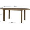 Christopher Knight Home 7 Piece Oval Dining Table Set for 6 Solid Wood Farmhouse Dining Set 71 Inch Kitchen Table with 6 Upholstered Chairs Rustic Modern Dining Room Set Walnut Beige