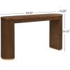 Christopher Knight Home Dory 64” Long Oval Kitchen Bar Table for Home Kitchen/Dining Room, Sturdy Wooden Counter Height Pub Table with Double Pedestal Base, Modern Console Table, Walnut(Walnut)