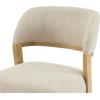 Christopher Knight Home Hanie Modern Upholstered Dining Chair Set of 2, Curved Backrest Kitchen Side Chair, Wooden Armless Dining Room Chair, Extra Seat for Living Room, Walnut+Beige(Natural+beige N)