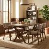 Christopher Knight Home Hiro Modern Dining Table Set for 4, Kitchen Table and Dining Chairs Set of 4, Solid Wood Dining Room Table Set for 4, Beige+Natural(Khaki+walnut)