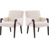 Christopher Knight Home Inmax Modern Dining Table Set for 6, Oval Kitchen Table and Dining Chairs Set of 6, Rubberwood Dining Room Table Set for 6, Light Beige+Light Ash(Beige+espresso)