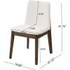 Christopher Knight Home Luci Modern Dining Table Set for 6, Kitchen Table with Dining Chairs Set of 6, Solid Wood Dining Room Table Set for 6, Beige+Walnut(Beige+walnut)