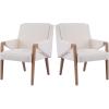 Christopher Knight Home Scout Modern Dining Table Set for 6, Rectangular Kitchen Table and Dining Chairs Set of 6, Rubberwood Dining Room Table Set for 6, Light Brown+Espresso(Light Beige+natural)