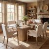 Christopher Knight Home Scout Modern Dining Table Set for 6, Rectangular Kitchen Table and Dining Chairs Set of 6, Rubberwood Dining Room Table Set for 6, Light Brown+Espresso(Light Beige+natural)