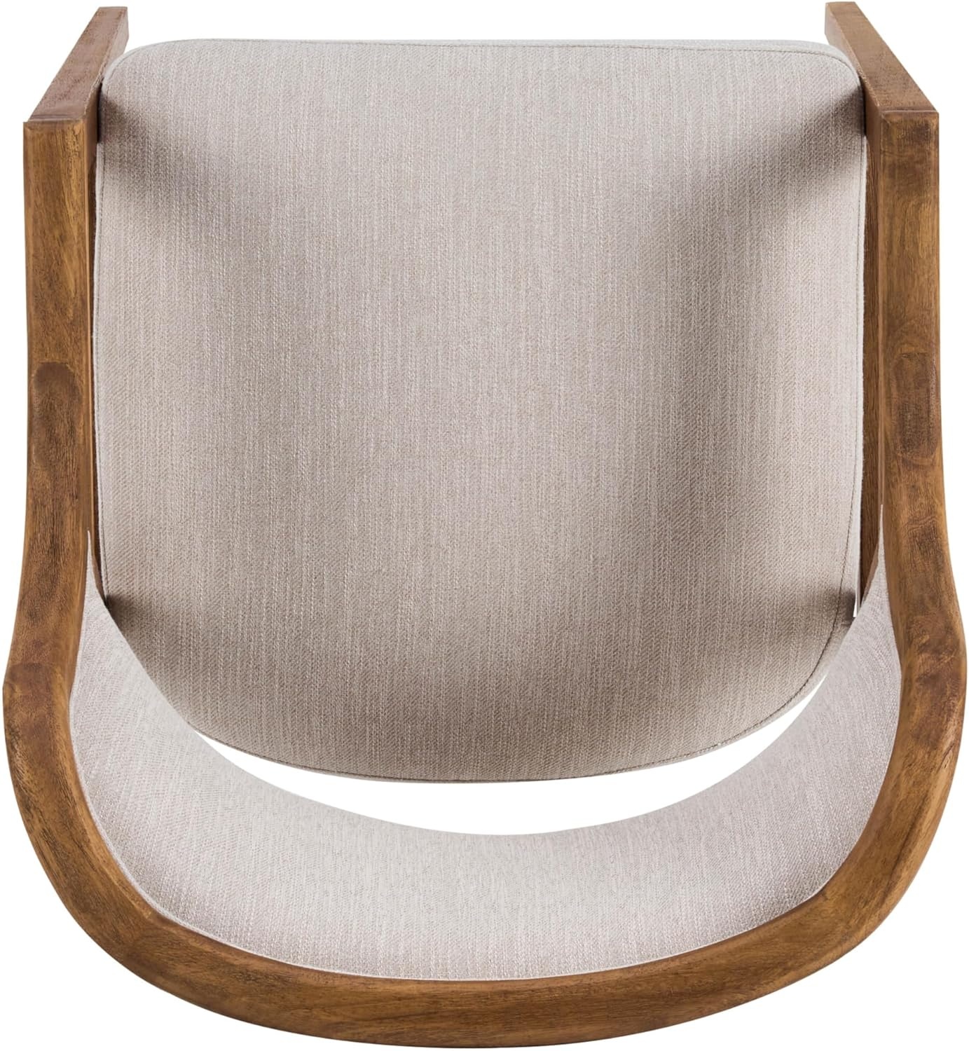 image:imageChristopher Knight Home Dolia Mid Century Modern Dining Chairs Set of 4 Dining Chair with Fabric Upholstery Wooden Kitchen Chairs with Curved Backrest Extra Seat for Dining Room Beige WalnutBeige Walnut