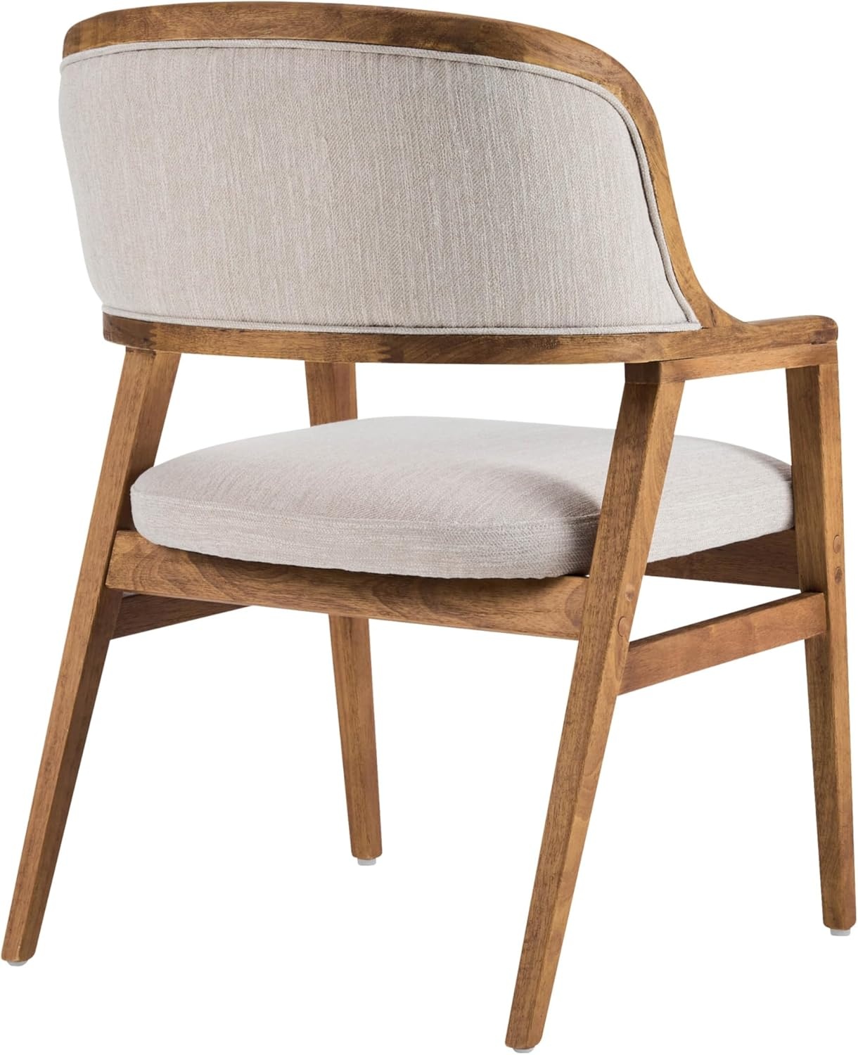 image:imageChristopher Knight Home Dolia Mid Century Modern Dining Chairs Set of 4 Dining Chair with Fabric Upholstery Wooden Kitchen Chairs with Curved Backrest Extra Seat for Dining Room Beige WalnutBeige Walnut