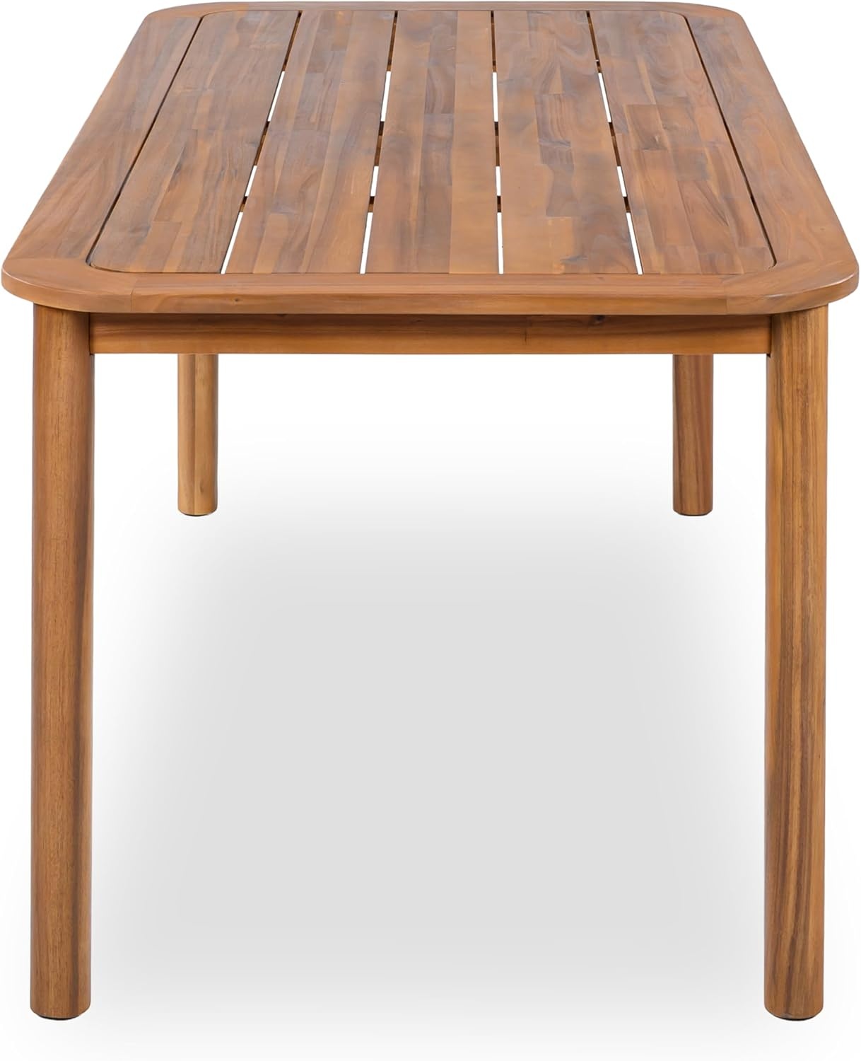 image:imageChristopher Knight Home Migas Patio Acacia Wood Dining Table Indoor and Outdoor Dining Room Table for 68 Persons Rectangular Dining Table for BackyardGarden Teak