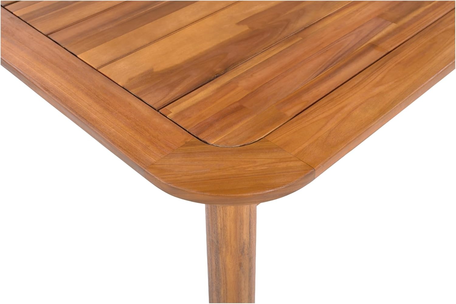 image:imageChristopher Knight Home Migas Patio Acacia Wood Dining Table Indoor and Outdoor Dining Room Table for 68 Persons Rectangular Dining Table for BackyardGarden Teak