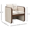 Christopher Knight Home Cabelo Modern Dining Table Set for 6, Oval Kitchen Table and Dining Chairs Set of 6, Rubberwood Dining Room Table Set for 6, Almond+Walnut(Almond+walnut)