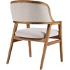 Christopher Knight Home Dolia Mid Century Modern Dining Chairs Set of 4, Dining Chair with Fabric Upholstery, Wooden Kitchen Chairs with Curved Backrest, Extra Seat for Dining Room, Beige + Walnut(Beige + Walnut)