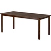 Christopher Knight Home Fenton Wooden Rectangular Outdoor Dining Table, 68.9 Inch Acacia Wood Patio Dining Table for 6, Slatted Wooden Dining Furniture for Kitchen Office Conference Room, Dark Brown(Dark Brown)