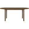 Christopher Knight Home Gernang Modern Minimalist Wooden Indoor Dining Table, Oval Top Dining Room Table for 6, Rubberwood Kitchen Table, for Family Gatherings/Restaurant, Walnut