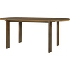 Christopher Knight Home Gernang Modern Minimalist Wooden Indoor Dining Table, Oval Top Dining Room Table for 6, Rubberwood Kitchen Table, for Family Gatherings/Restaurant, Walnut