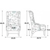 Christopher Knight Home Micua Luxury Upholstered Dining Chair with Floral Fabric Accent, Dining Room Chair with High Wingback, Comfy Living Room Chair and Birch Wood Legs, Extra Seating, Beige + Black(Beige + Black/Floral)