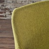 Christopher Knight Home Zeila Mid-Century Modern Fabric Dining Chair with Wood Finished Metal Legs, 2-Pcs Set, Green / Light Brown