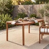 Christopher Knight Home Migas Patio Acacia Wood Dining Table, Indoor and Outdoor Dining Room Table for 6-8 Persons, Rectangular Dining Table for Backyard/Garden, Teak