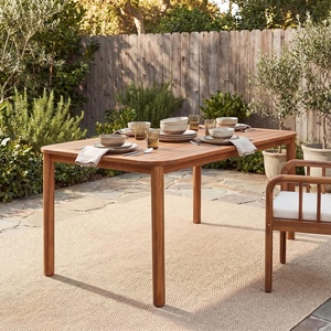 Christopher Knight Home Migas Patio Acacia Wood Dining Table, Indoor and Outdoor Dining Room Table for 6-8 Persons, Rectangular Dining Table for Backyard/Garden, Teak