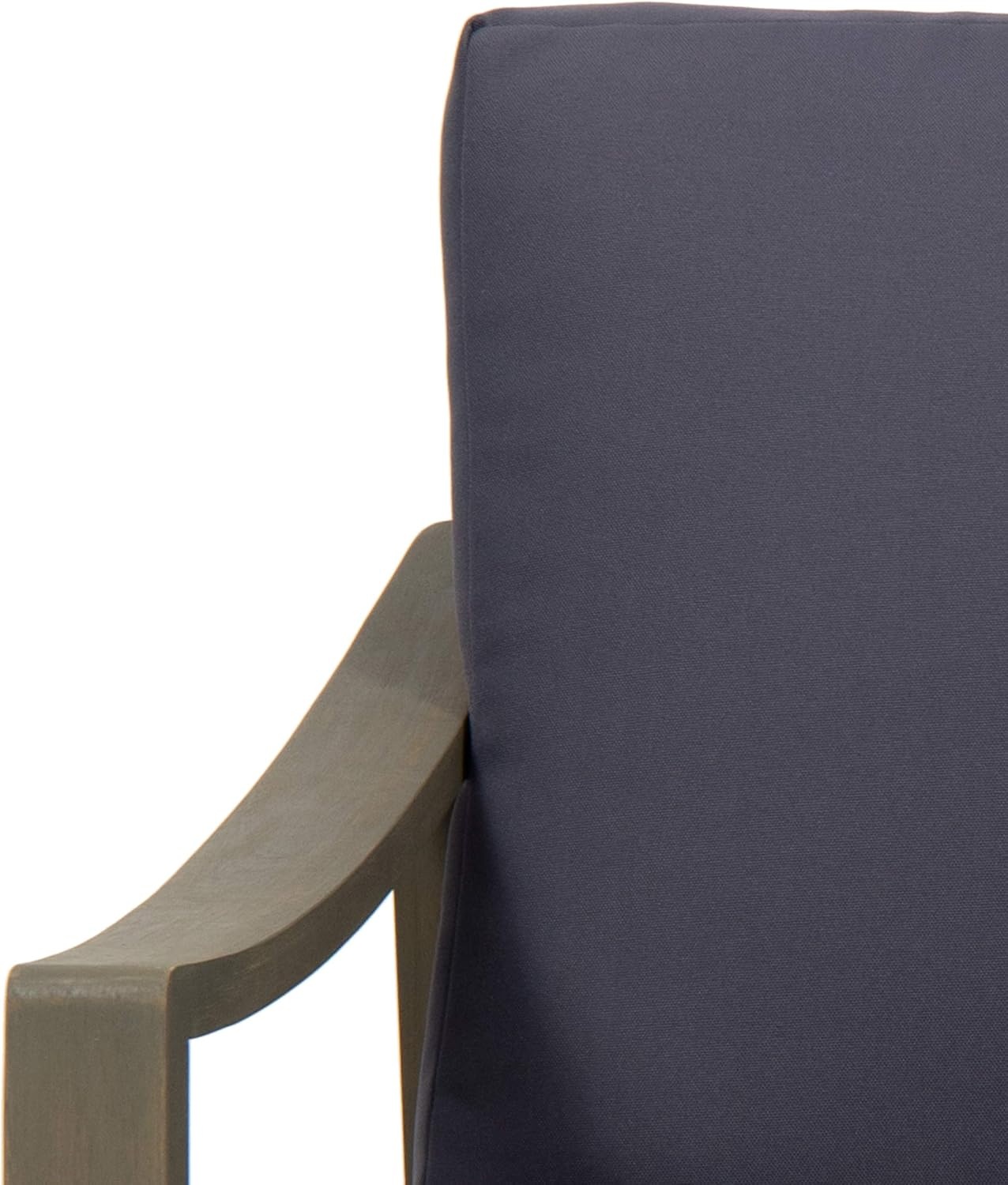 image:imageChristopher Knight Home Adolph Outdoor Acacia Wood Club Chairs with Water Resistant Cushions Teak and BeigeGray and Dark Gray