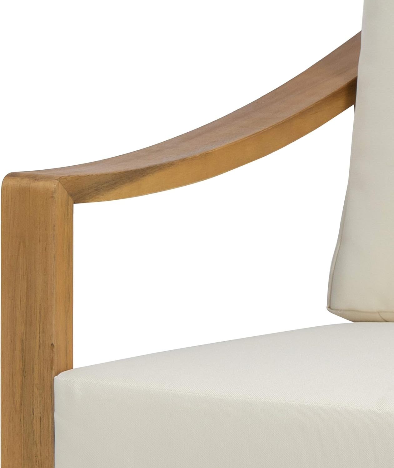 image:imageChristopher Knight Home Adolph Outdoor Acacia Wood Club Chairs with Water Resistant Cushions Teak and BeigeTeak and Beige