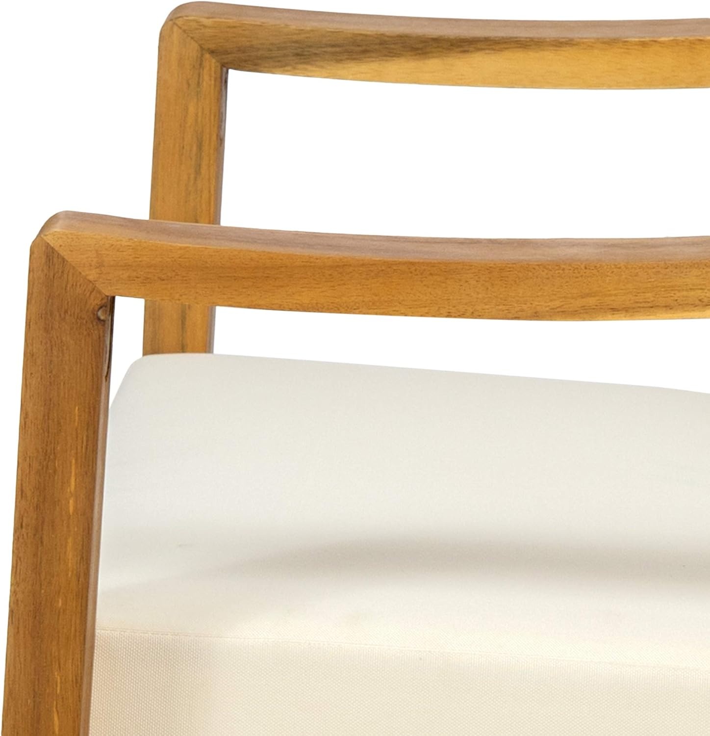 image:imageChristopher Knight Home Adolph Outdoor Acacia Wood Club Chairs with Water Resistant Cushions Teak and BeigeTeak and Beige