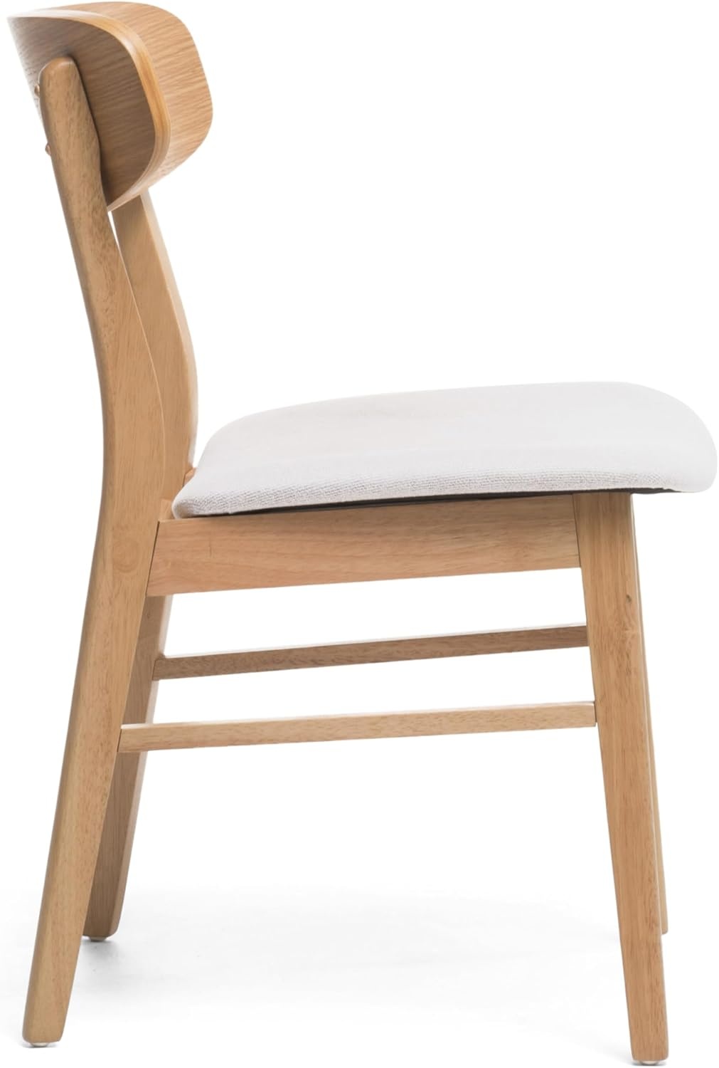 image:imageChristopher Knight Home Celia MidCentury Dining Chairs Set of 4 Upholstered Dining Room Chairs Comfy Seating Kitchen Side Chair Set Armless Accent Chair Set for Home Office NaturalLight Beige