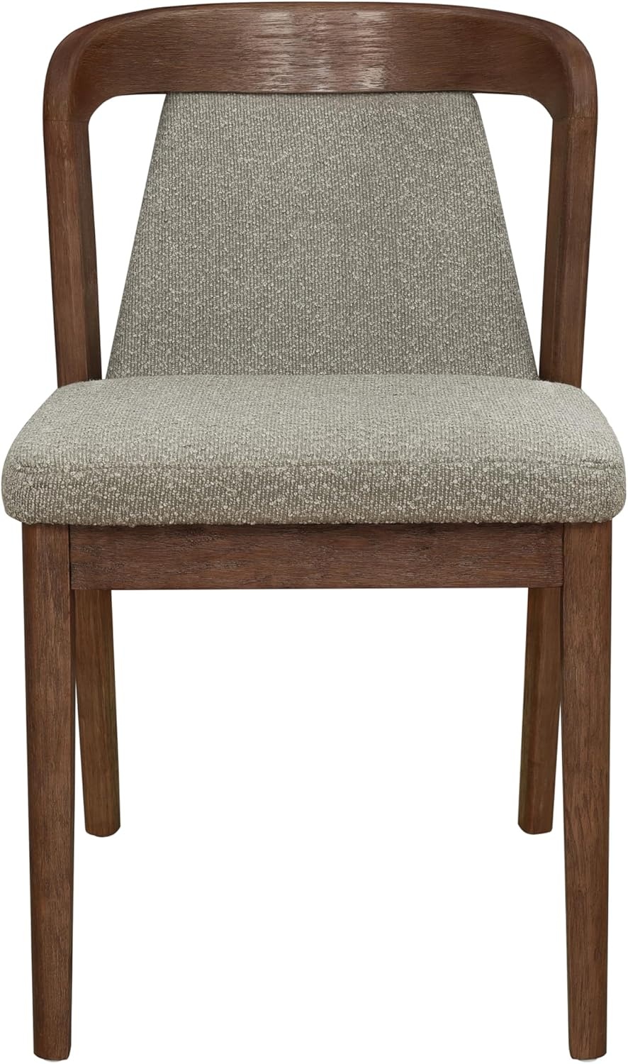 image:imageChristopher Knight Home Falei Boucle Upholstered Dining Chair Set of 2 Curved Backrest Kitchen Side Chair Wooden Armless Dining Room Chair Extra Seat for Living Room WalnutLight BrownWalnutlight Brown